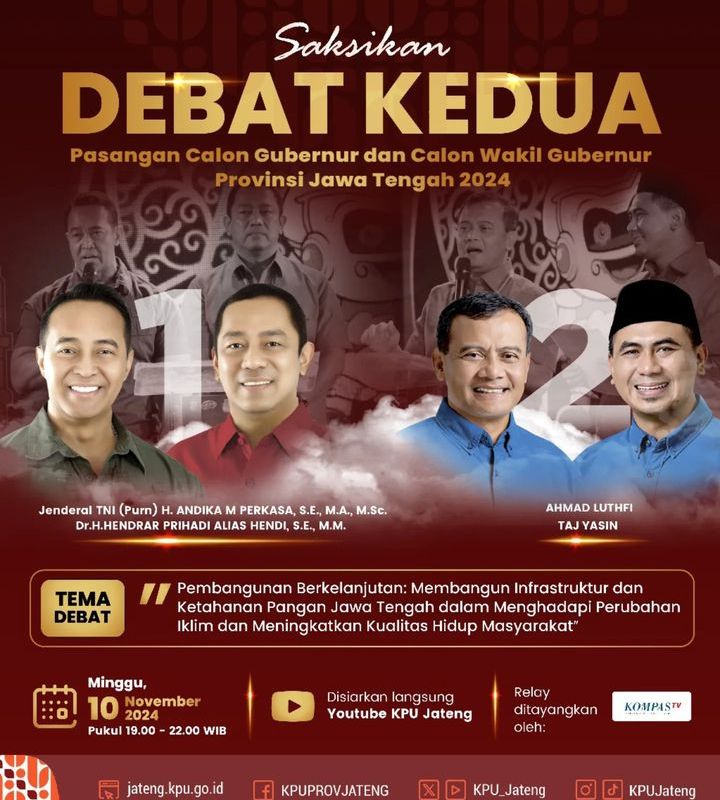 KPU Jawa Tengah debat kedua