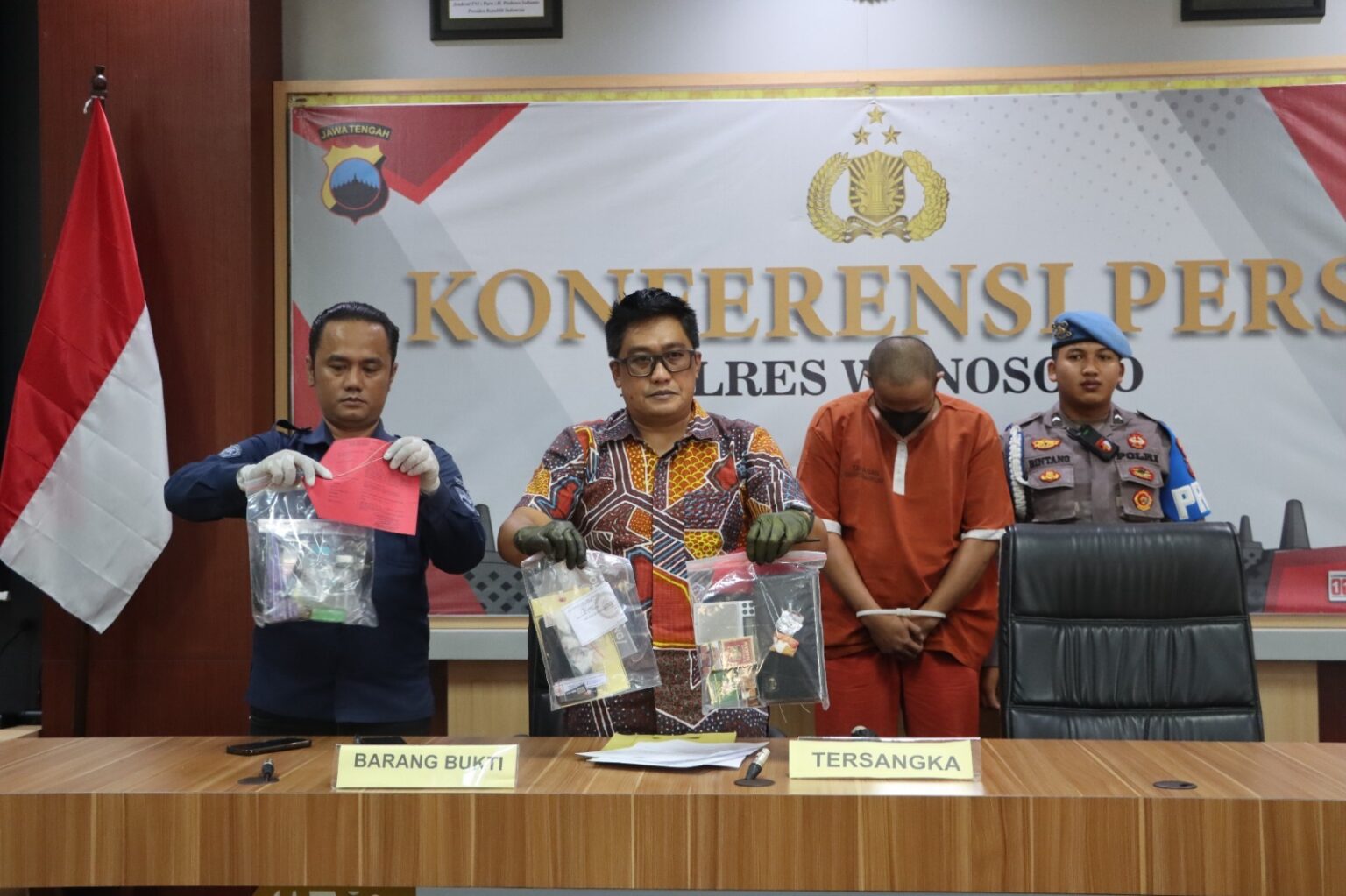 Satresnarkoba Polres Wonosobo Bongkar Jaringan Narkoba, Tangkap Dua Tersangka dengan Barang Bukti 9,4 Gram Sabu