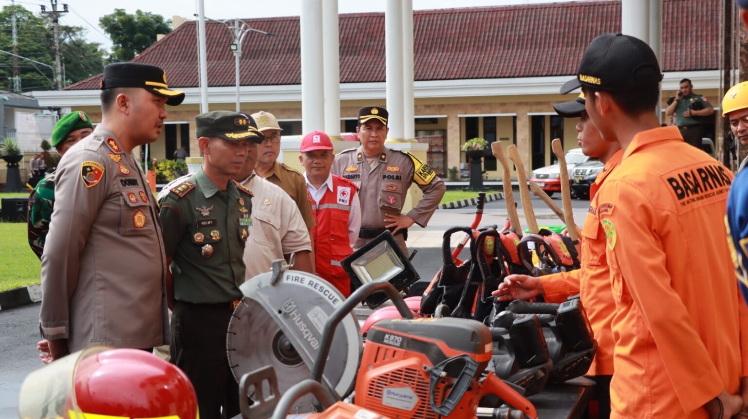 Polres Wonosobo Gelar Apel Kesiapsiagaan Penanggulangan Bencana