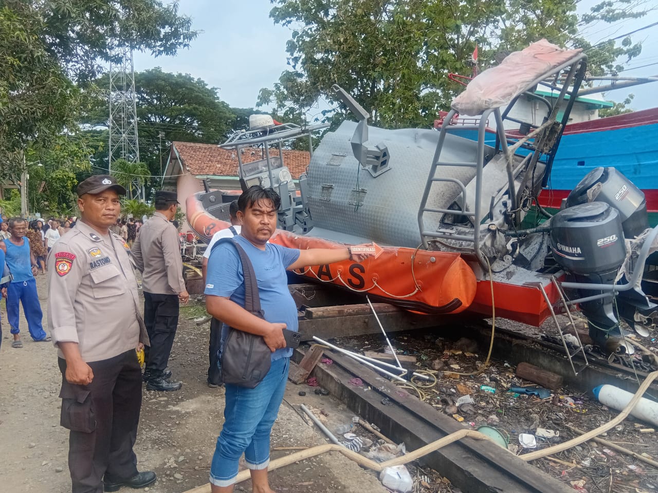 Polresta Cilacap Selidiki Kebakaran Kapal RIB Basarnas: 1 Tewas, 2 Luka-Luka