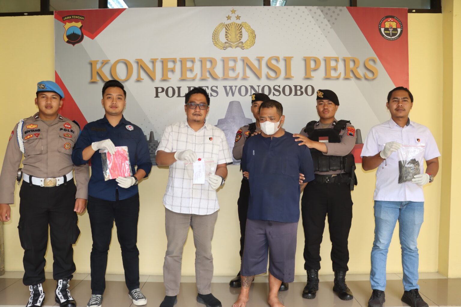 Satresnarkoba Polres Wonosobo Ungkap Kasus Penyalahgunaan Narkotika, Tangkap GS dengan Sabu 1,2 Gram