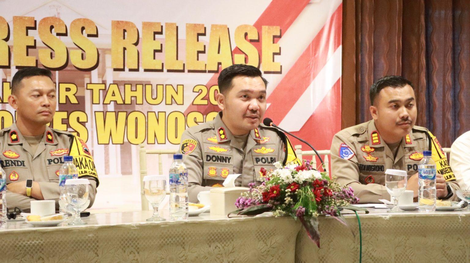 Polres Wonosobo Paparkan Capaian Kinerja Tahun 2024 di Acara Press Release Akhir Tahun