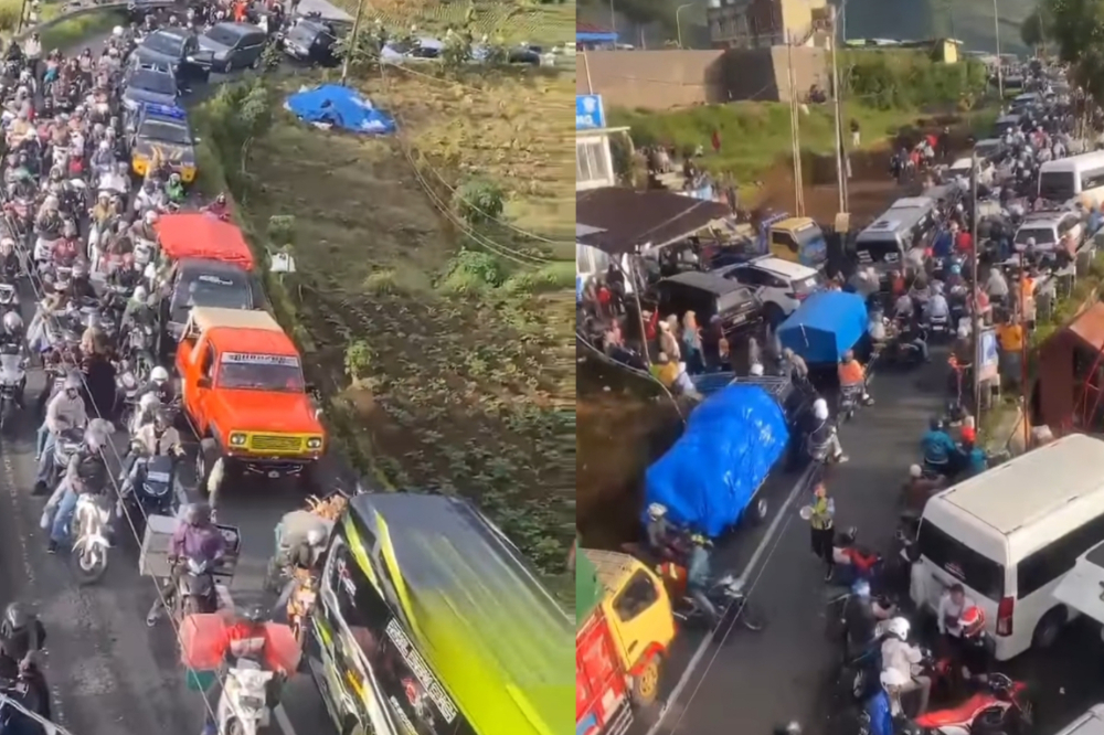 Kemacetan Parah di Jalur Menuju Dieng Saat Libur Panjang