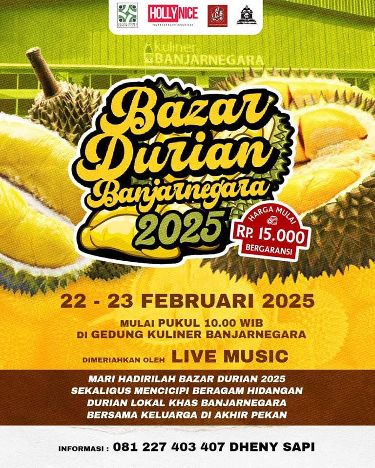 Nikmati Sensasi Durian Terbaik di Bazar Durian Banjarnegara 2025!