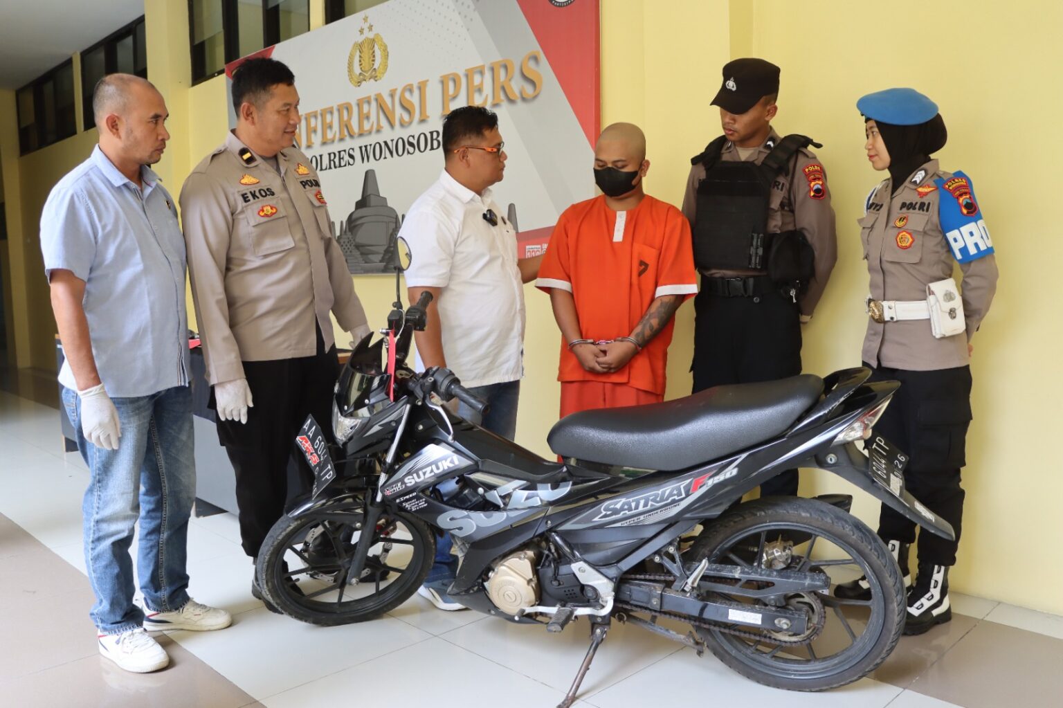 Polsek Selomerto Tangkap Pelaku Pencurian Sepeda Motor yang Meresahkan Warga