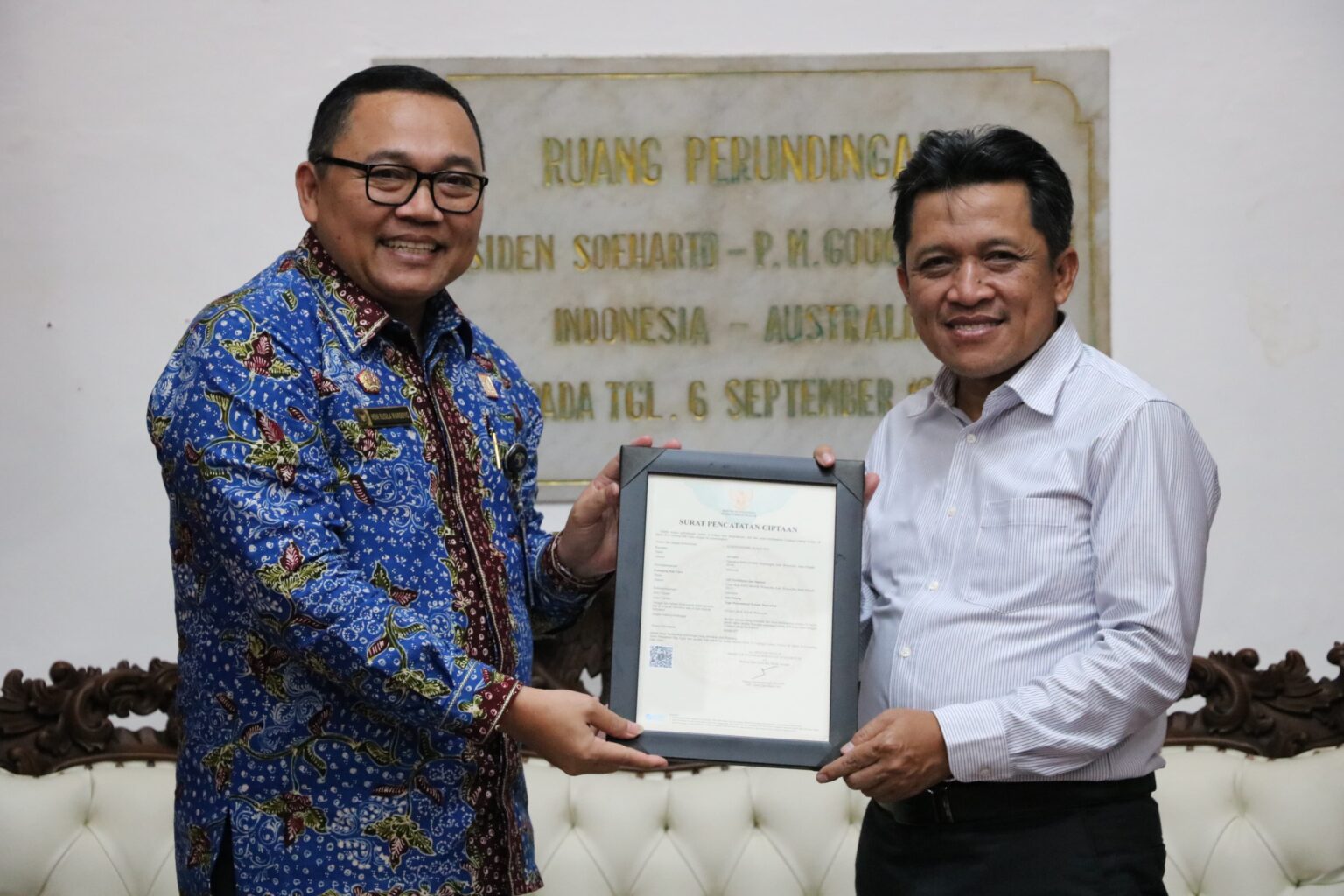 Patung Biawak Viral Wonosobo Resmi Terdaftar sebagai Kekayaan Intelektual