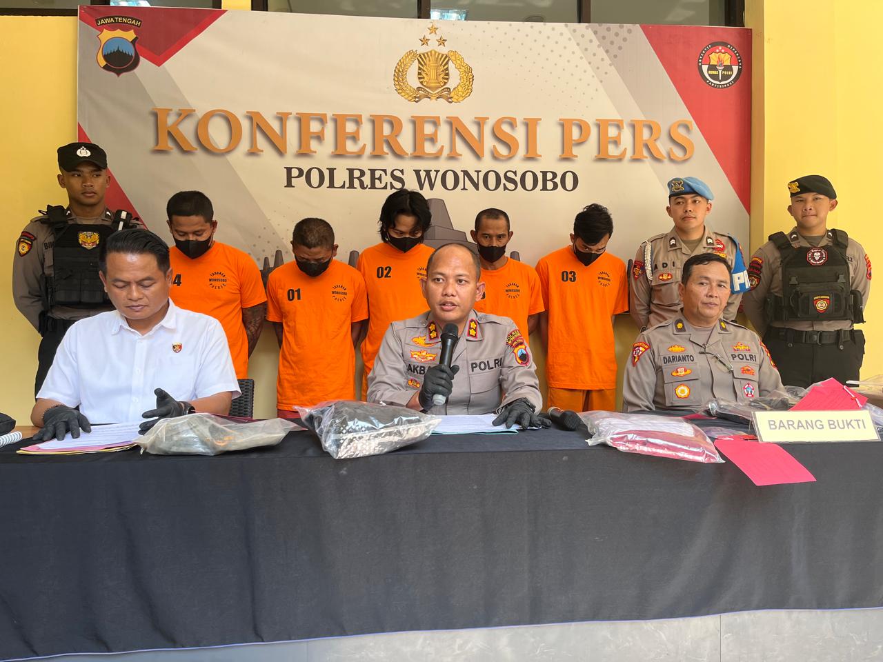 Polres Wonosobo Ungkap 41 Kasus Premanisme dalam Operasi Aman Candi 2025, 12 Tersangka Diamankan