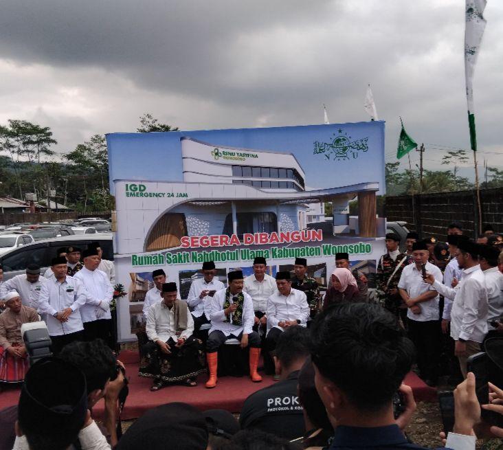Gus Ipul Letakkan Batu Pertama RSNU Yasyfina di Wonosobo: Ajak Semua Elemen NU Berpartisipasi