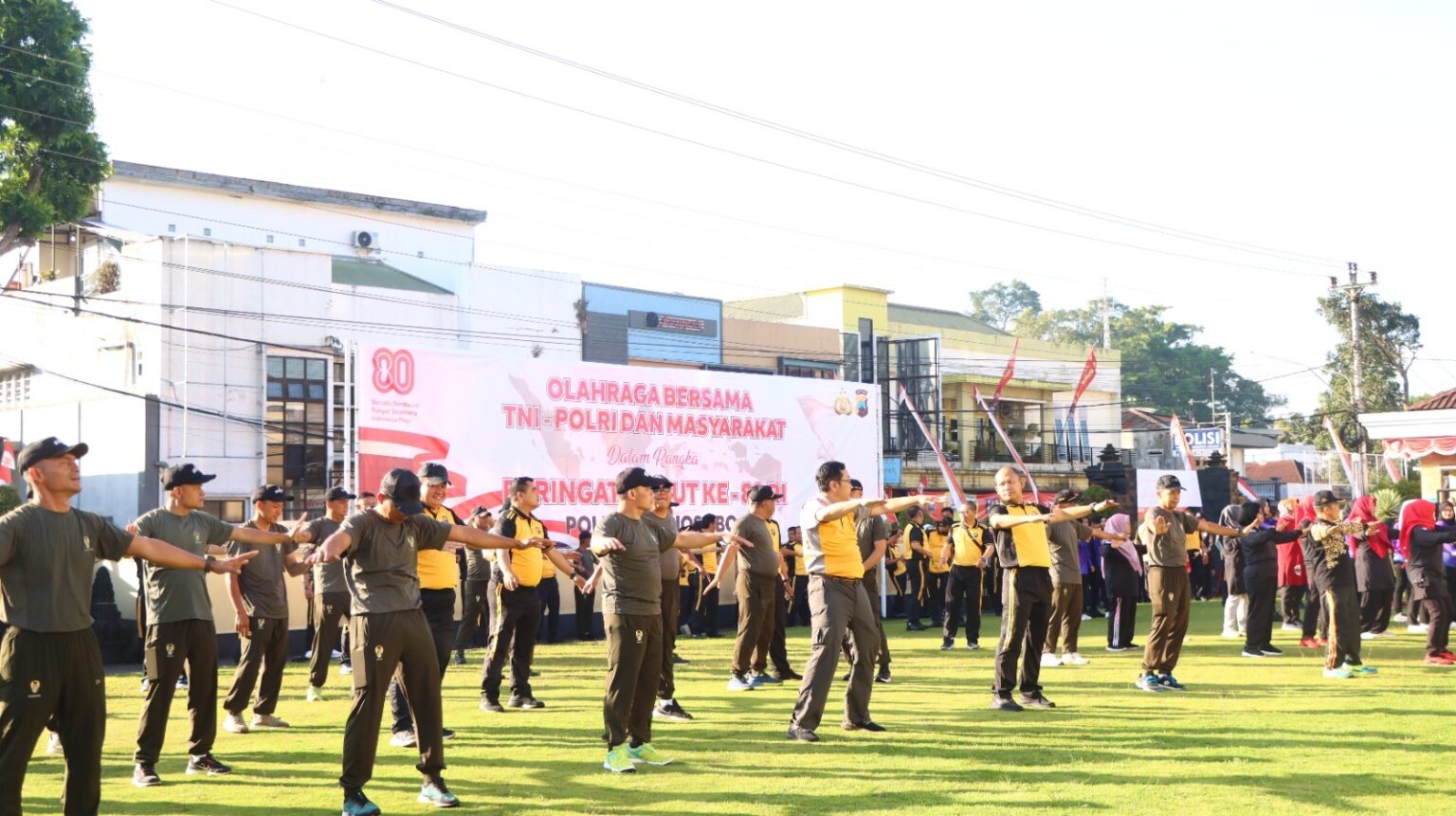 Olahraga Bersama, Sinergi TNI-Polri-Masyarakat Perkuat Persatuan di Wonosobo
