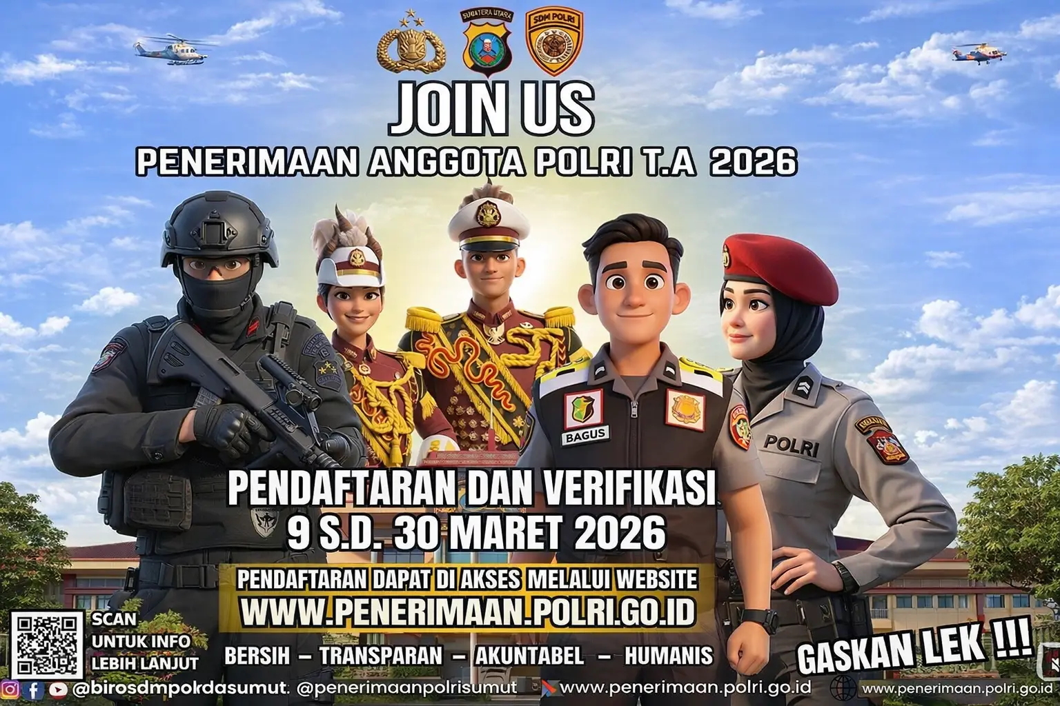 Pendaftaran Polri 2026 Segera Ditutup 30 Maret